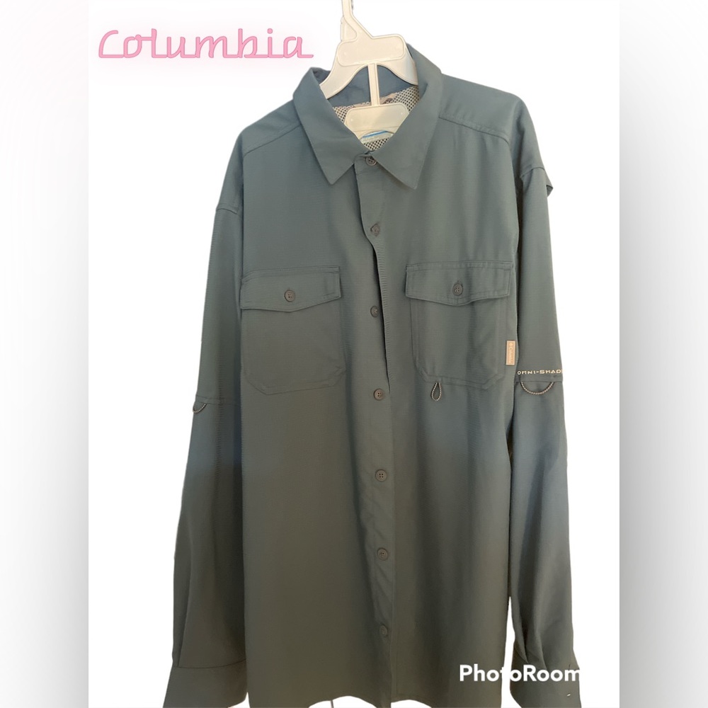 Columbia shirt size Medium blue for men